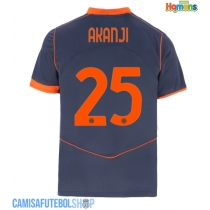 Camisa de time de futebol Inter Milan Manuel Akanji #25 Replicas 3º Equipamento 2025-26 Manga Curta